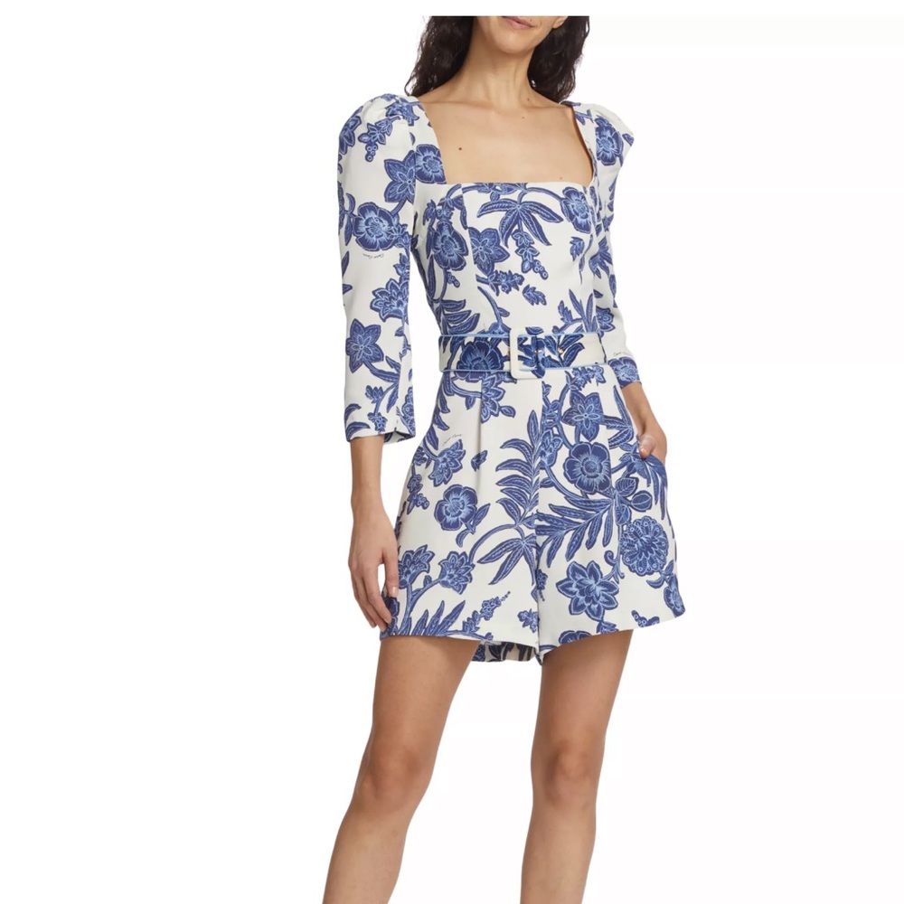 Penelope Square-Neck Romper